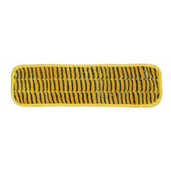 18in Grout Cleaning Pad - Gold/Blue - Piped - Hook and Loop Fastener